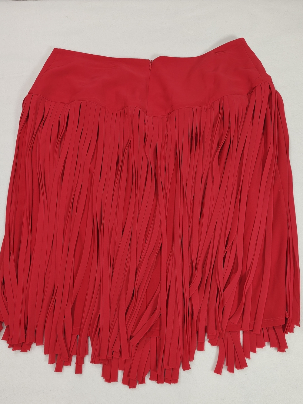 Lane Bryant Red Fringe Mini Skirt
